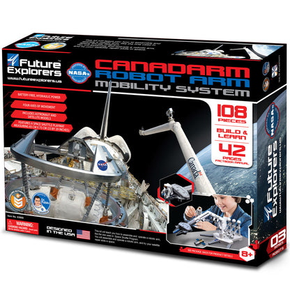 NASA Future Explorers: Canadarm Robot Arm Mobility System - 108pc Build & Learn, Ages 8+