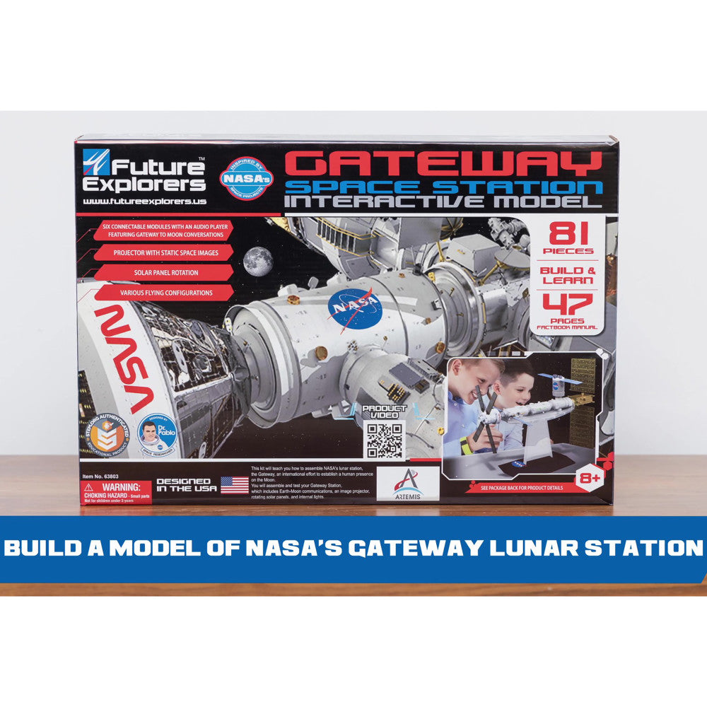 NASA Future Explorers: Gateway Space Station Interactive Model - Build & Learn STEM Toy, Ages 8+