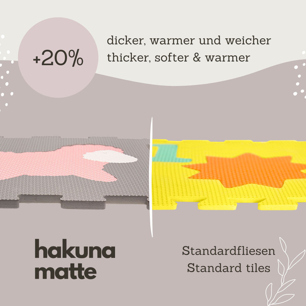 Hakuna Matte: Stylish Baby Play Mat: Farm - 47x35", 12 Foam Floor Tiles