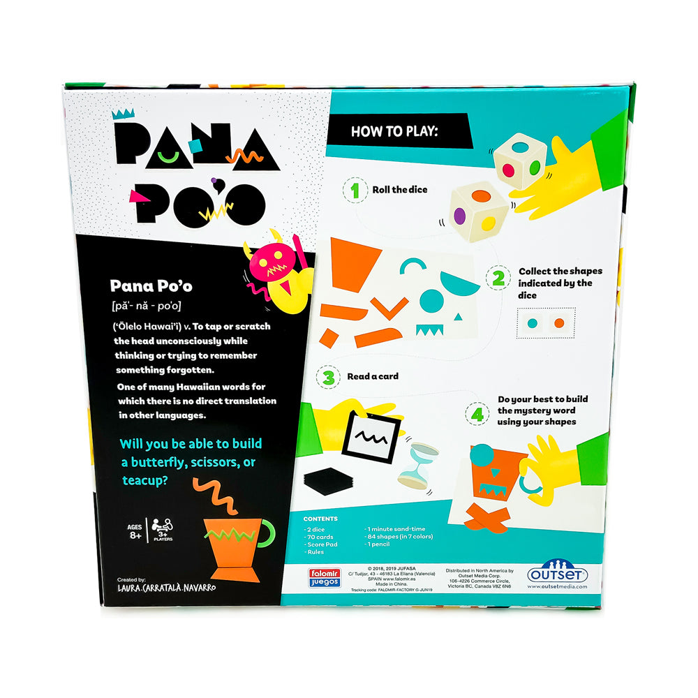 Pana Po'o Family Shape Challenge Board Game