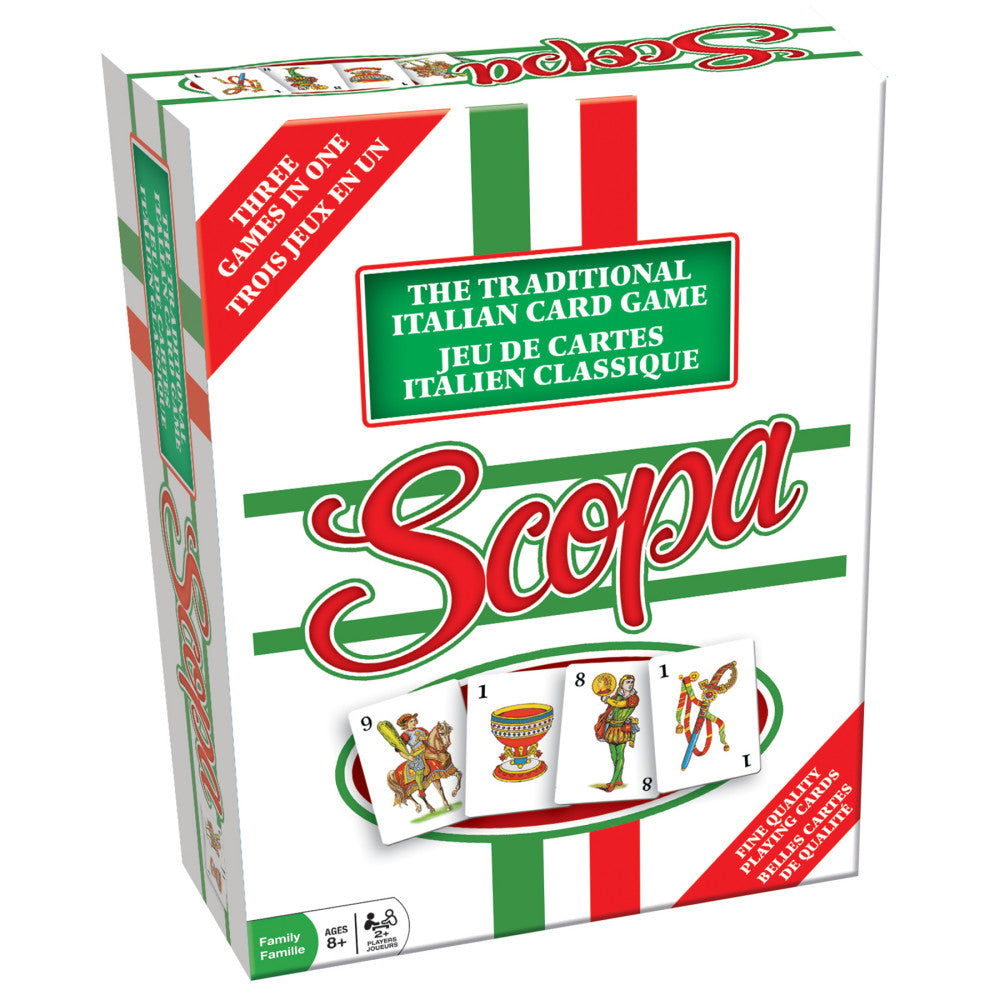 Scopa Traditional Italian Card Game - Family-Friendly Memory Strategy Game