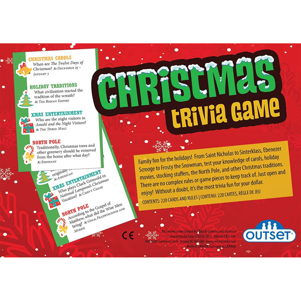 Outset Media Christmas Trivia Family Board Game