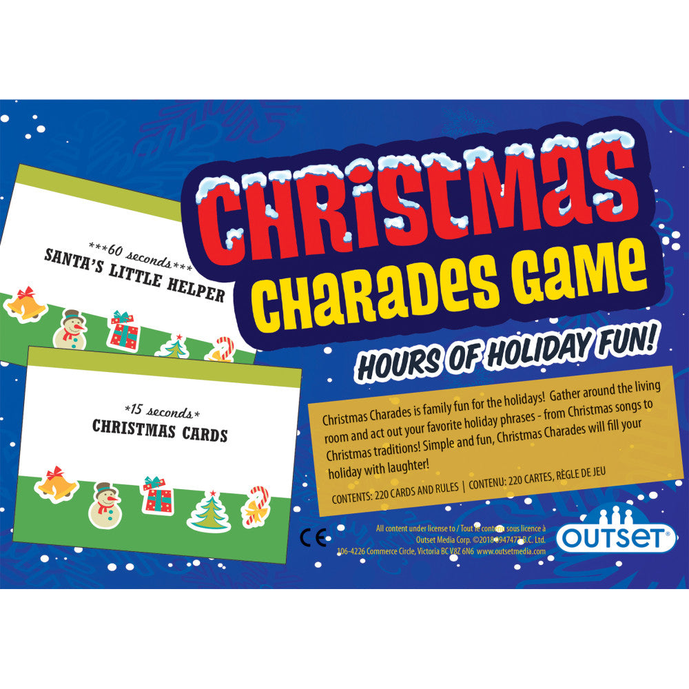 Christmas Charades Game - Holiday Edition Family Fun by Outset Media