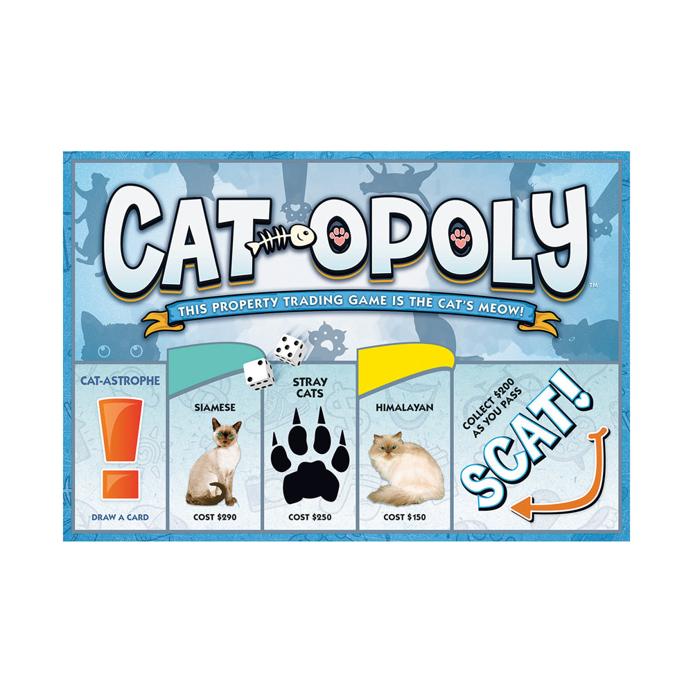 Cat-Opoly Exotic Cats Edition Board Game