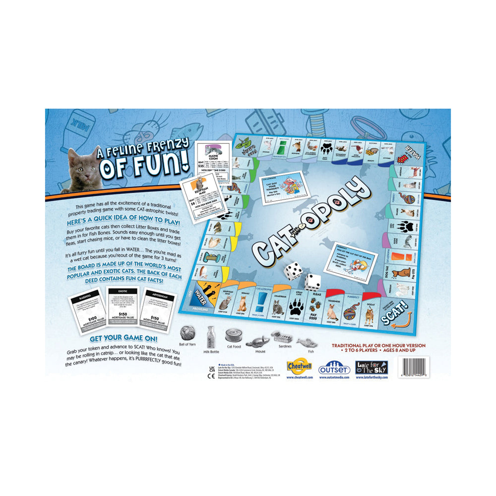 Cat-Opoly Exotic Cats Edition Board Game