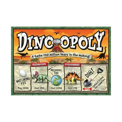 Dino-Opoly Prehistoric Dinosaur Trading Board Game