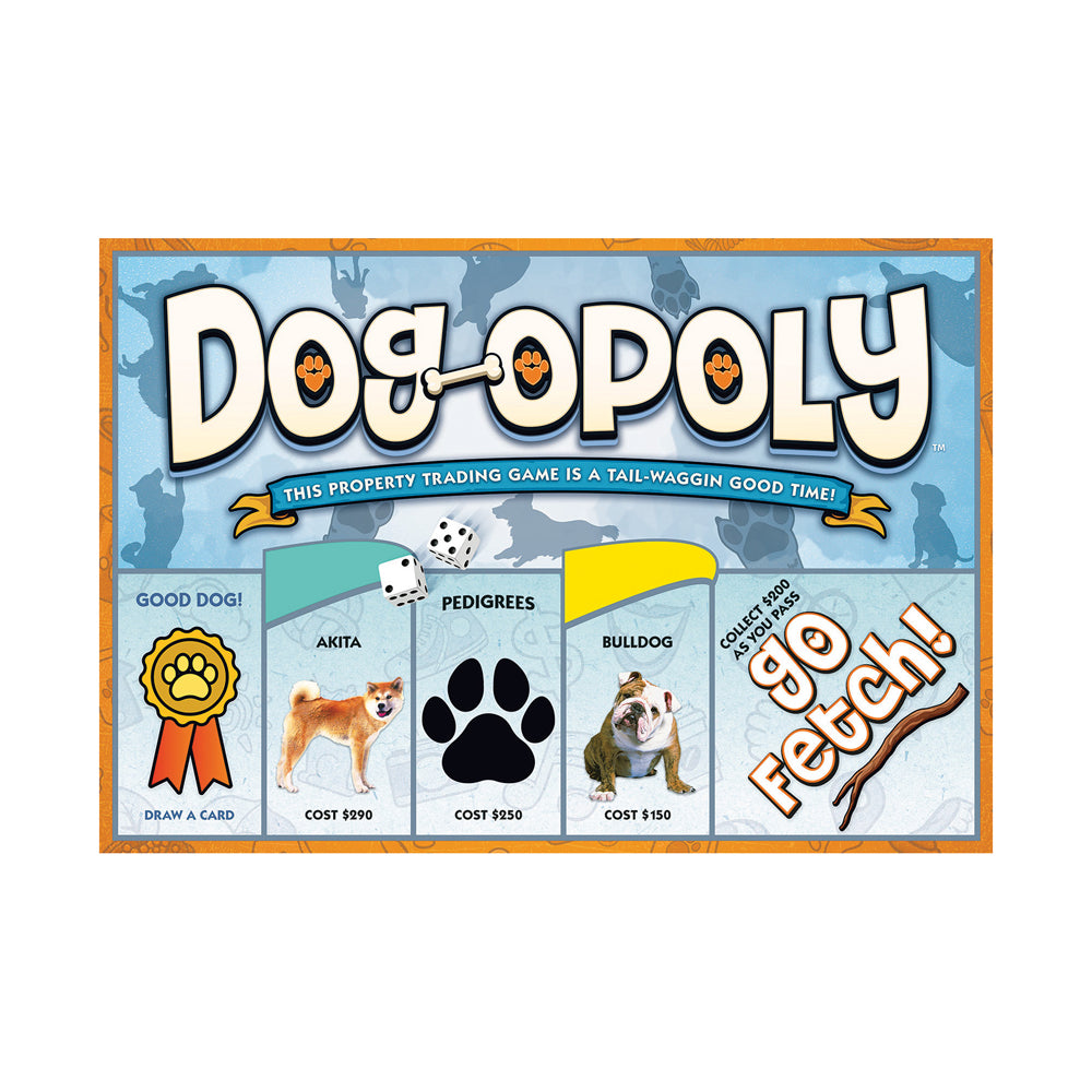 Dog-Opoly Monopoly-Style Board Game with Dog-Themed Play – Toys