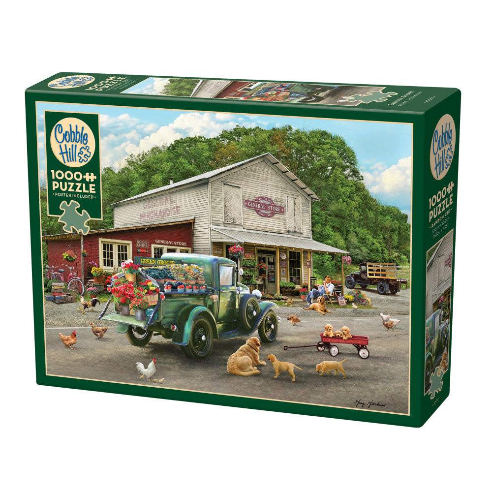 Cobble Hill General Store 1000-Piece Jigsaw Puzzle - Reference Poster Included