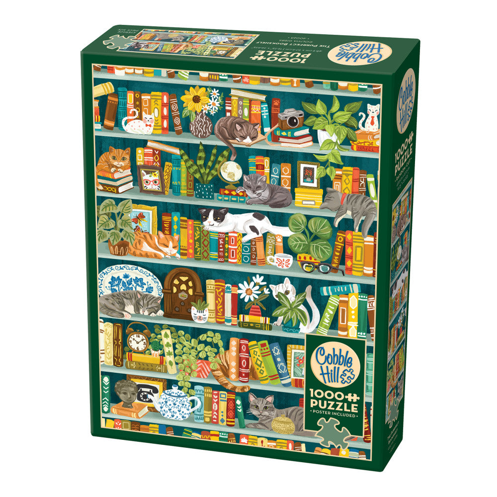 Cobble Hill The Purrfect Bookshelf 1000 pc Jigsaw Puzzle