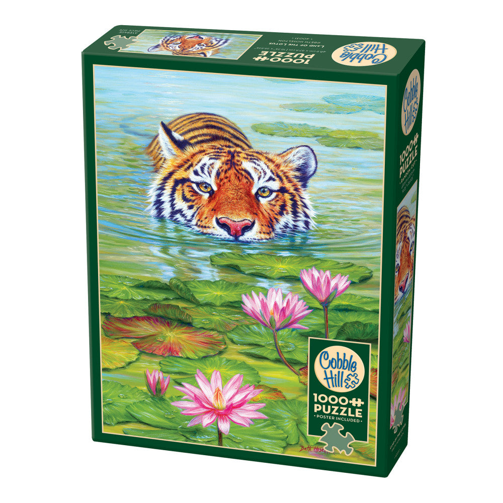 Cobble Hill Land of the Lotus 1000-Piece Jigsaw Puzzle - Eco-Friendly