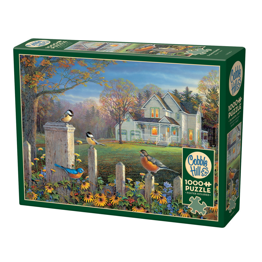 Cobble Hill 1000 Piece Puzzle: Evening Birds - Eco-Friendly Jigsaw with Reference Poster