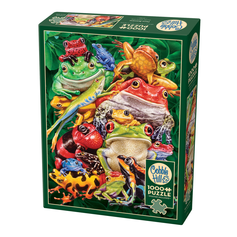 Cobble Hill Frog Business 1000-Piece Jigsaw Puzzle - Eco-Friendly Materials