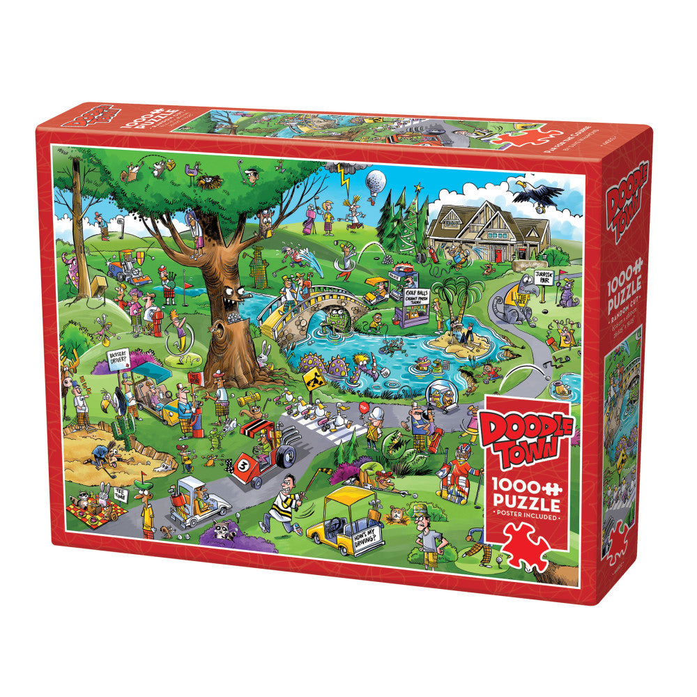 Cobble Hill DoodleTown: Par for the Course 1000 pc Puzzle