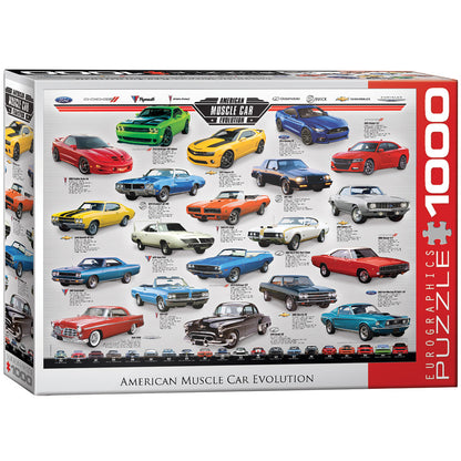 Eurographics American Muscle Car Evolution 1000-Piece Jigsaw Puzzle
