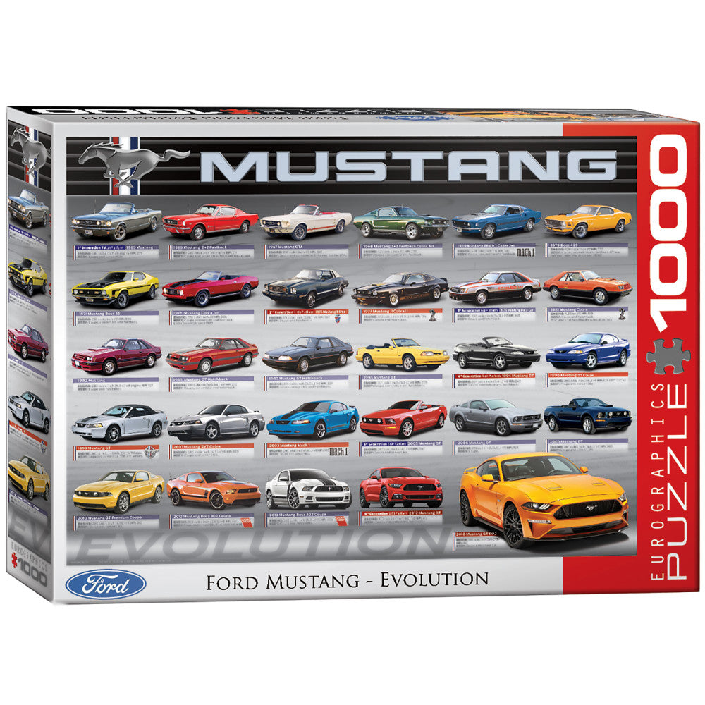 Eurographics Ford Mustang Evolution 50th Anniversary 1000-Piece Puzzle