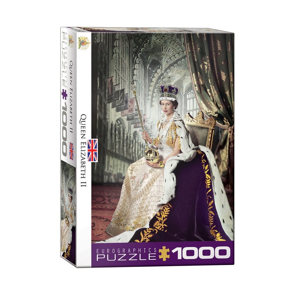 Queen Elizabeth II Coronation Day 1000-Piece Jigsaw Puzzle