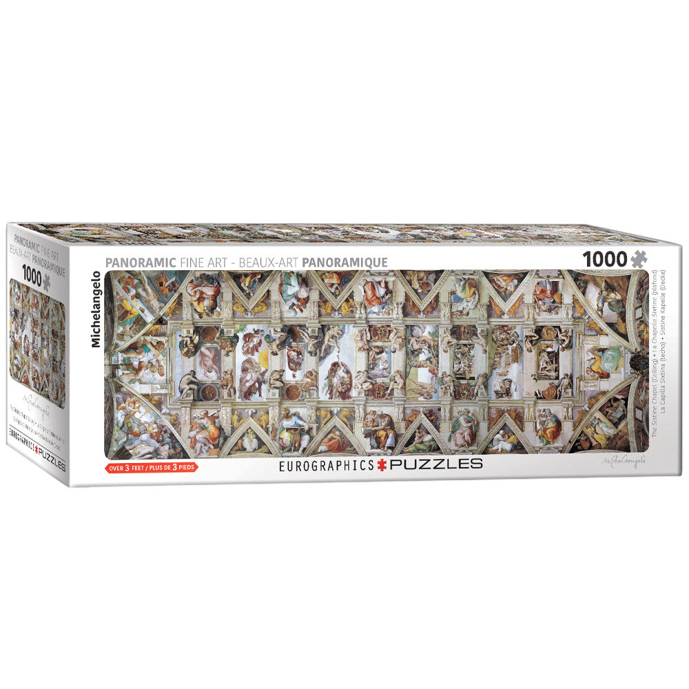 Eurographics Sistine Chapel Ceiling - 1000 Piece Panoramic Jigsaw Puzzle