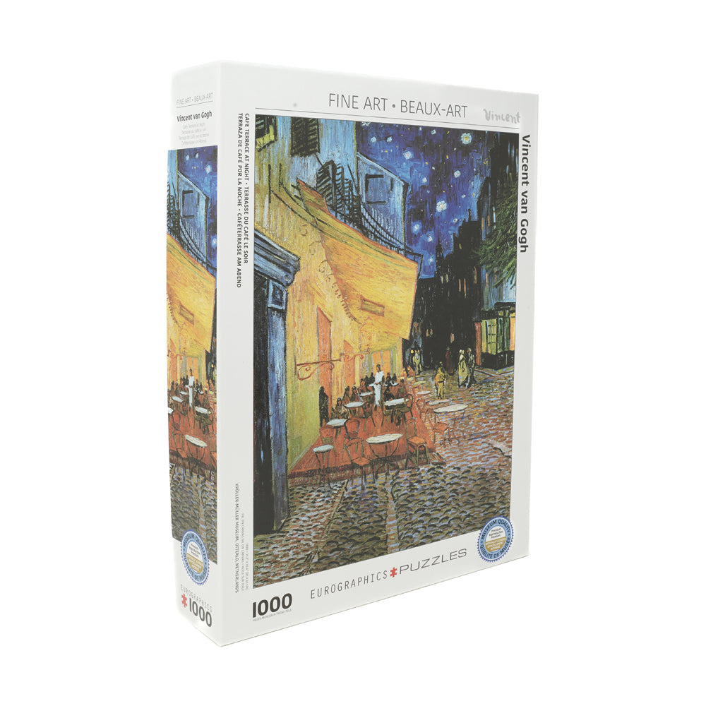 Vincent Van Gogh Cafe Terrace at Night 1000-Piece Puzzle