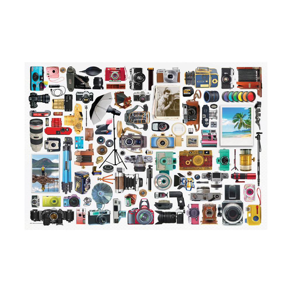 Eurographics Classic Cameras Shaped Tin Jigsaw Puzzle - 550 pc