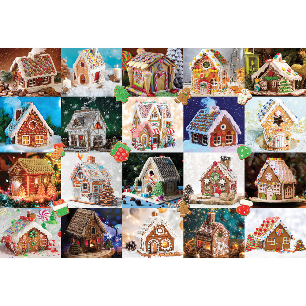 Eurographics: Puzzle Tin: Gingerbread House - 550 Piece Jigsaw Decorative House Shaped Tin