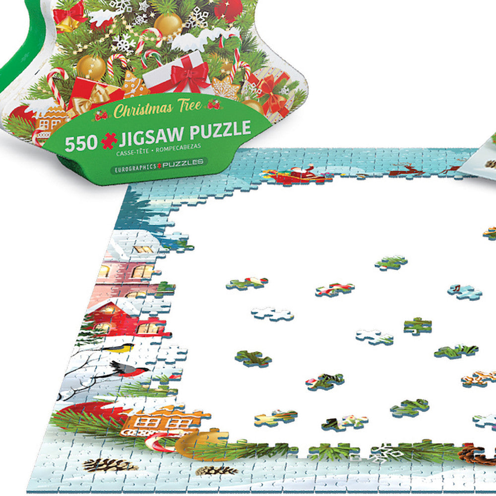 Eurographics: Puzzle Tin: Christmas Tree - 550 Piece Jigsaw