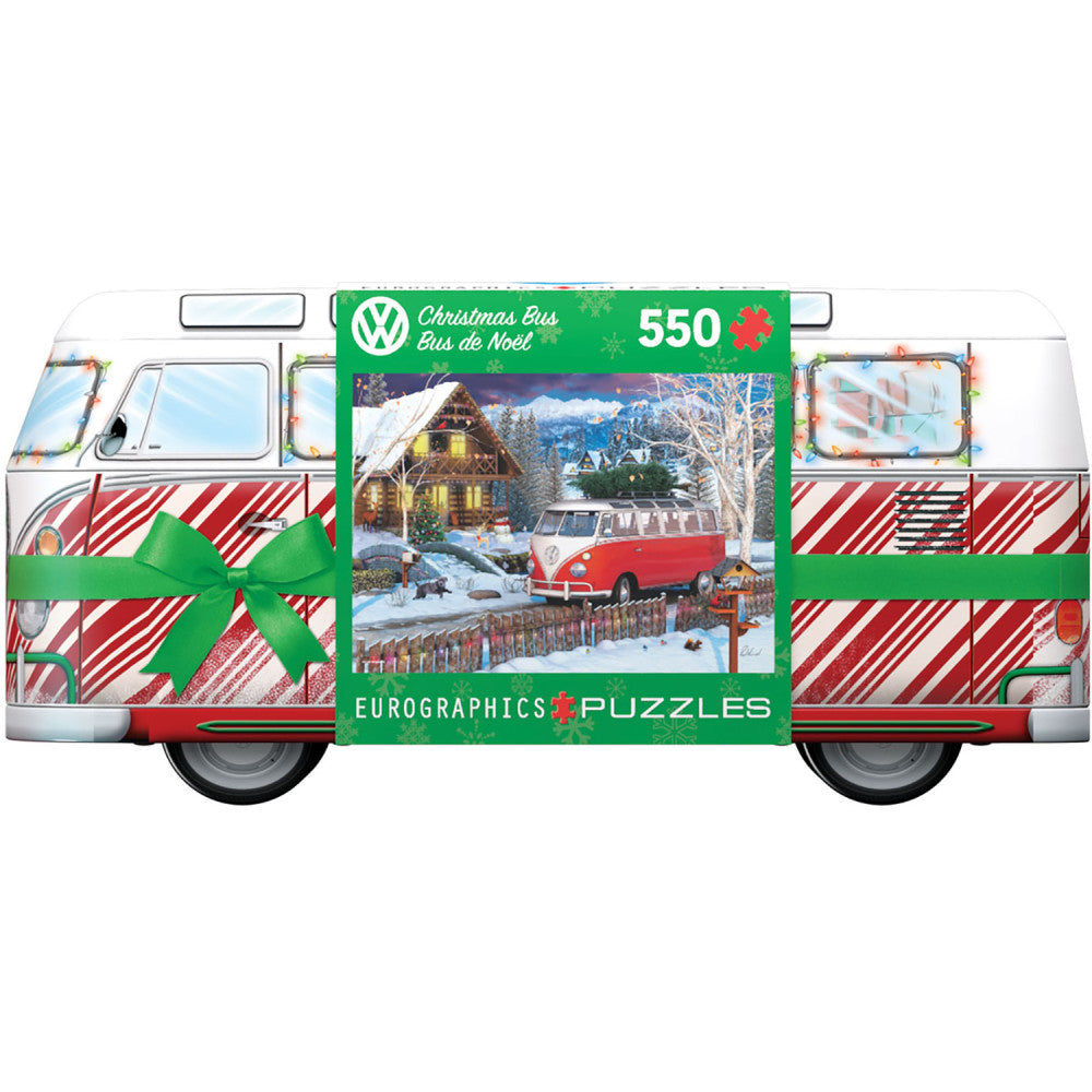 Eurographics: Puzzle Tin: VW Christmas Bus - 550 Piece Jigsaw