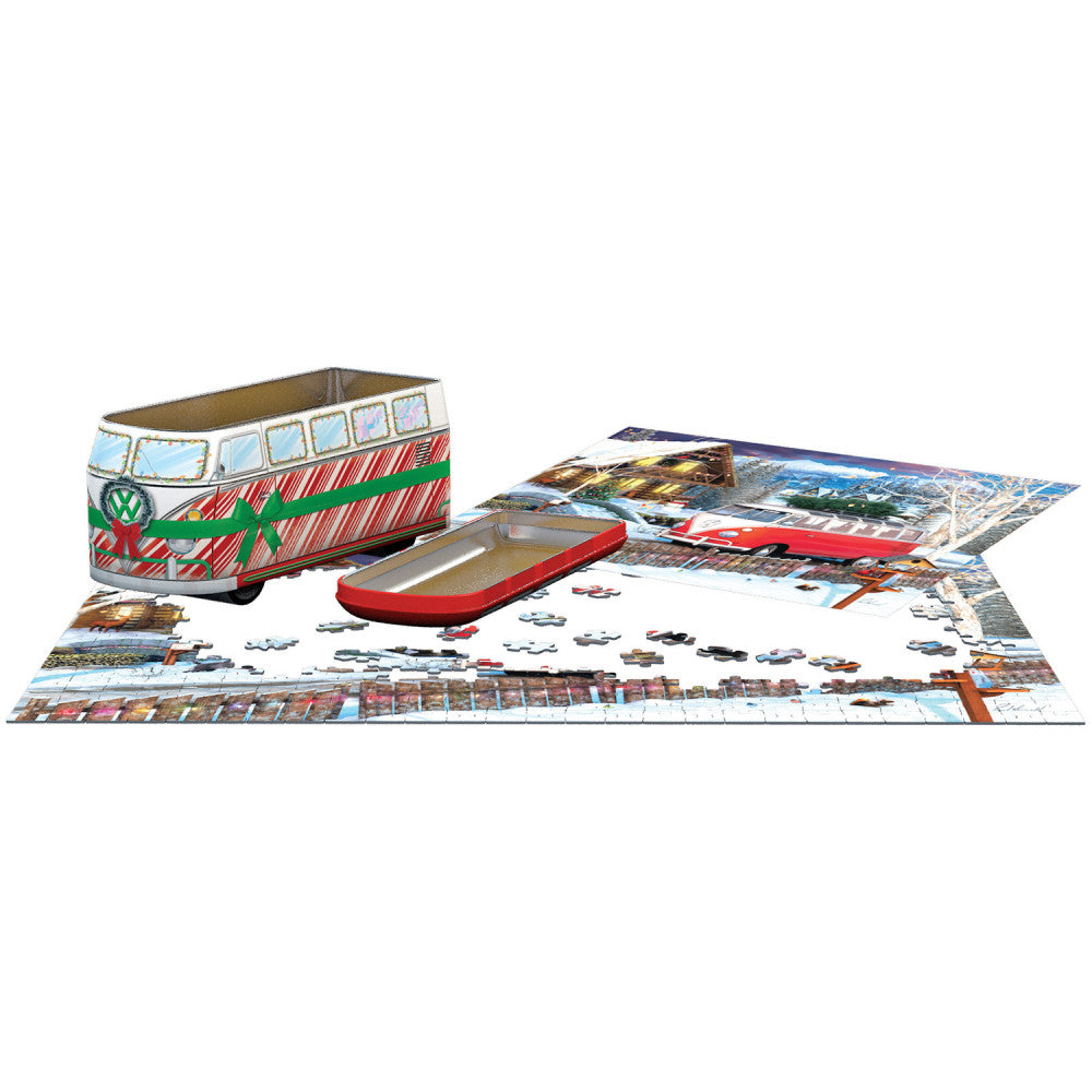 Eurographics: Puzzle Tin: VW Christmas Bus - 550 Piece Jigsaw