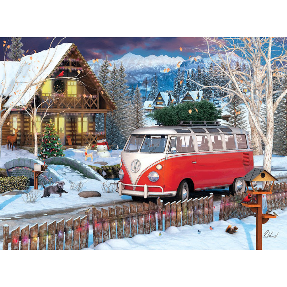 Eurographics: Puzzle Tin: VW Christmas Bus - 550 Piece Jigsaw