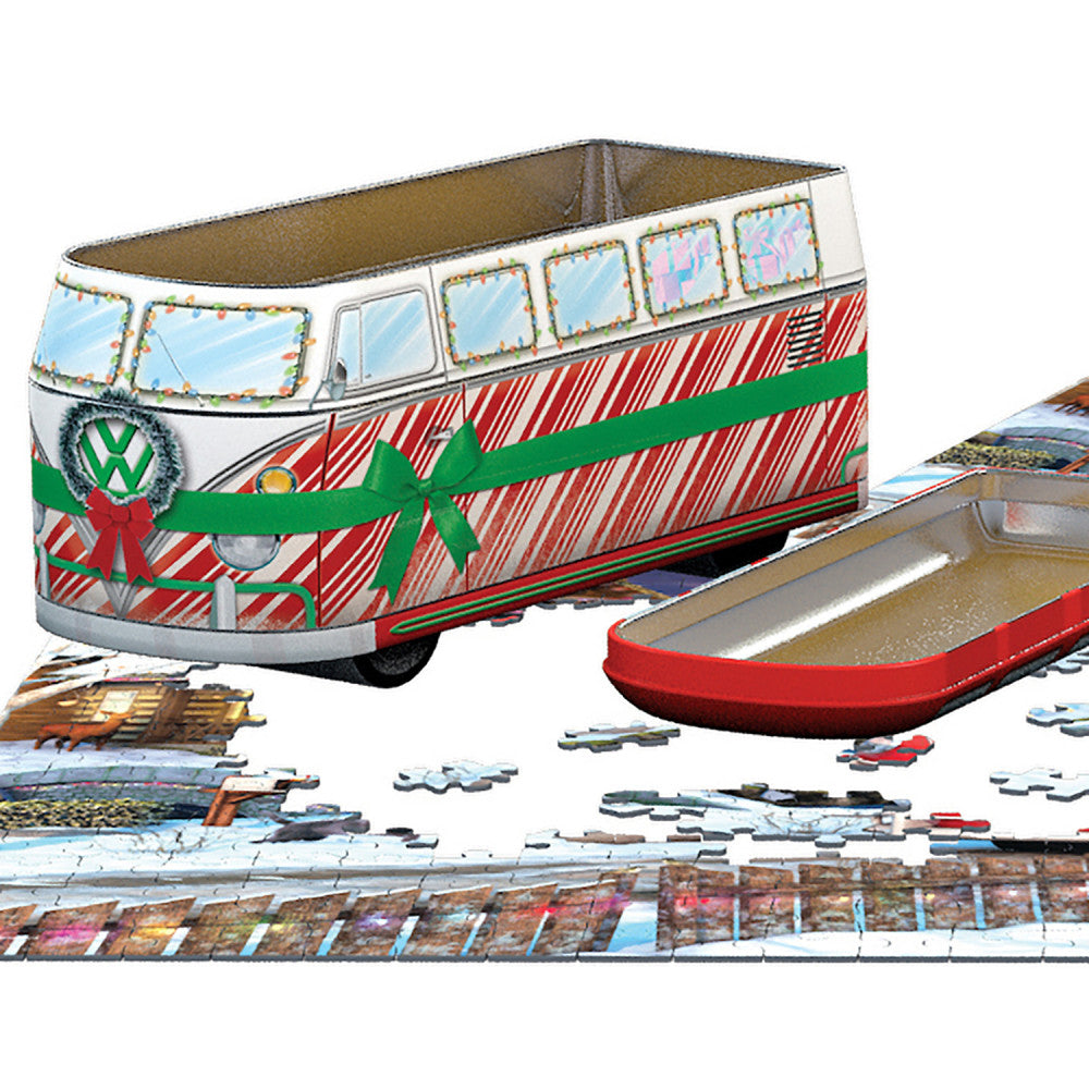 Eurographics: Puzzle Tin: VW Christmas Bus - 550 Piece Jigsaw