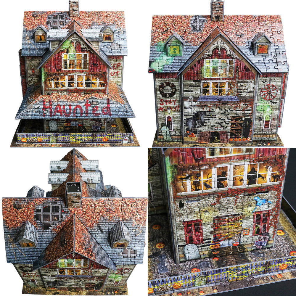 Eurographics: 3D Puzzle: Haunted House - 1100 Pieces - Halloween Adult Jigsaw