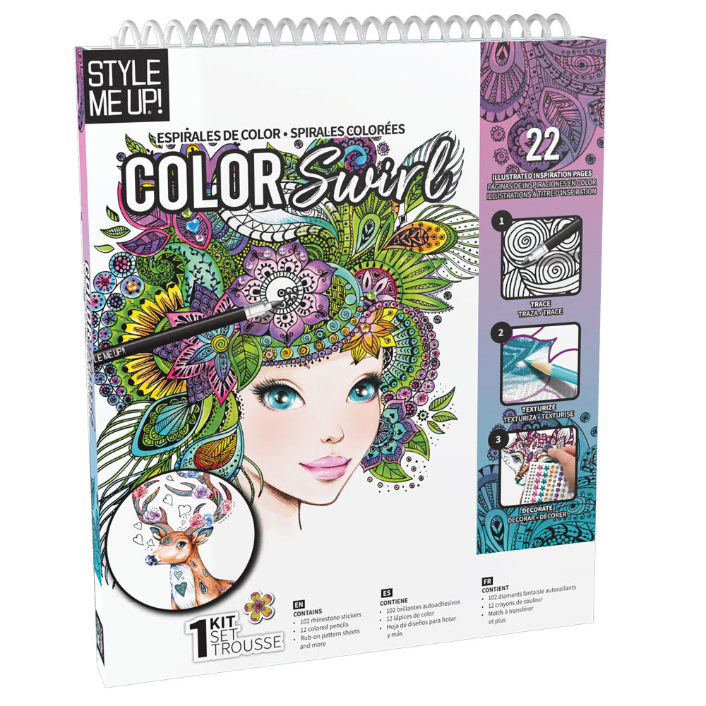 Style Me Up Cool Swirl Deluxe Art Kit for Kids