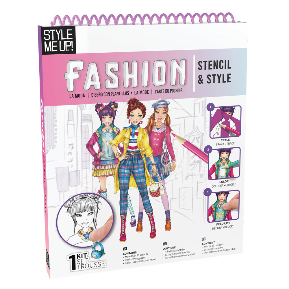 Style Me Up Deluxe Fashion Design Art Kit for Kids