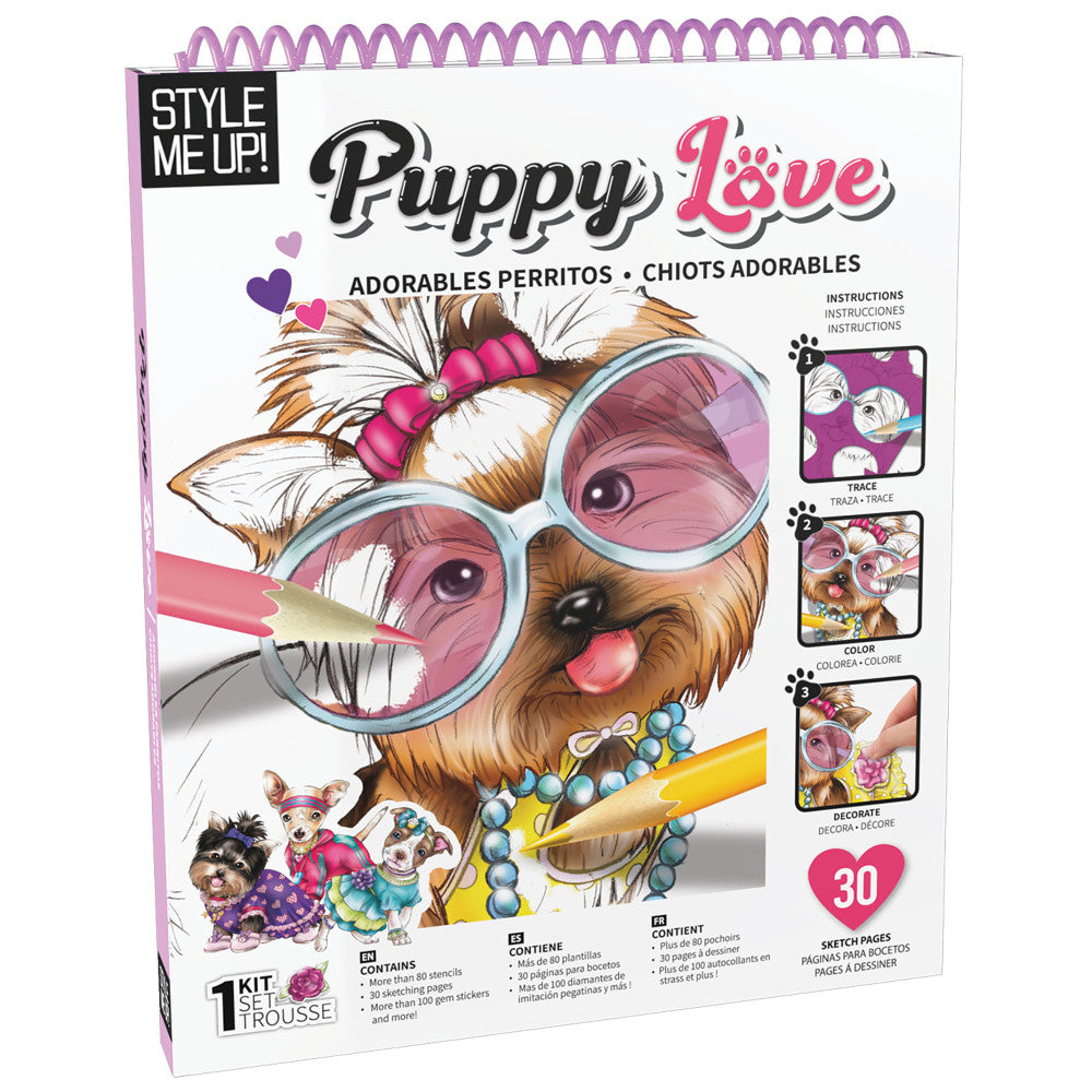 Style Me Up Puppy Love Deluxe Art Kit for Kids