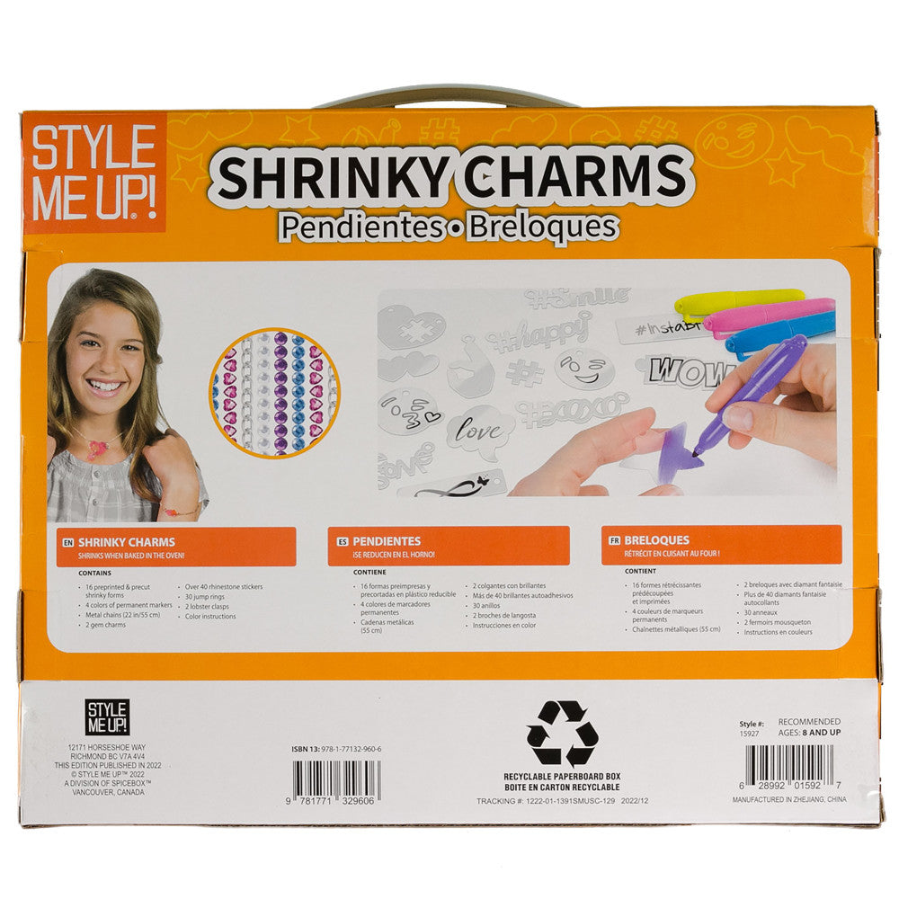 Style Me Up Shrinky Charms Creative Crafting Kit for Kids