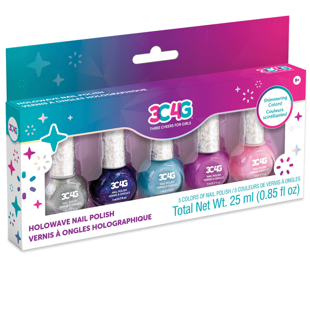 3C4G Holowave Vibrant Holographic Nail Polish Set - Multi-Color