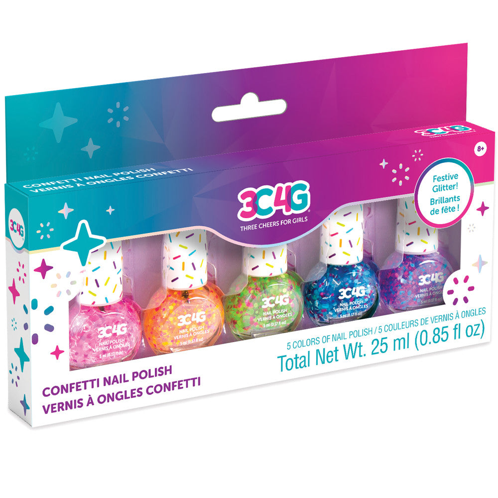 3C4G Sparkle & Shine Confetti Nail Polish Set - Multi-Color