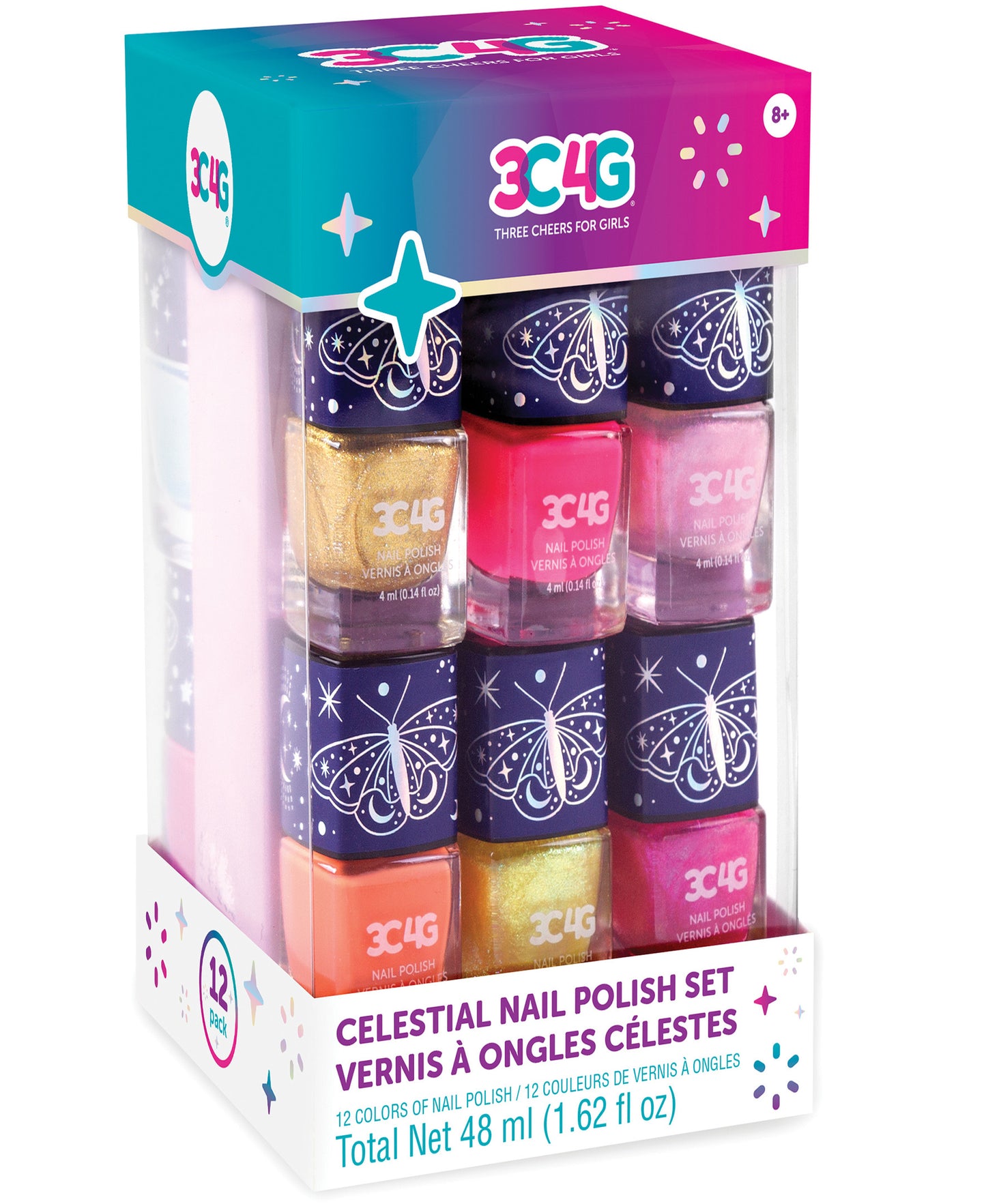 Three Cheers For Girls Celestial Collection Nail Polish Tower Set - 12 Colors