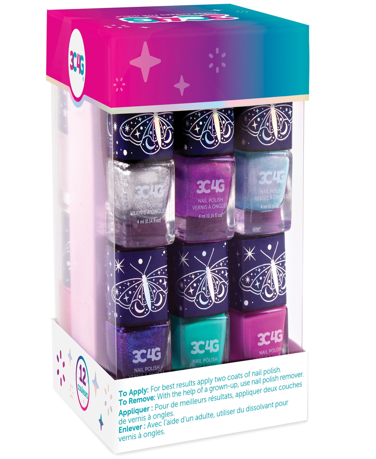 Three Cheers For Girls Celestial Collection Nail Polish Tower Set - 12 Colors