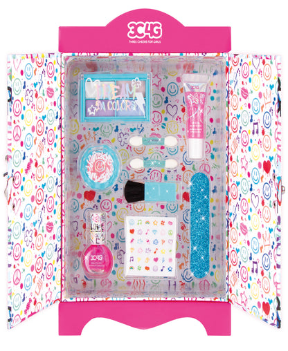 Three Cheers For Girls Graffiti Cosmetic Wardrobe Kit - Vibrant Makeup Set