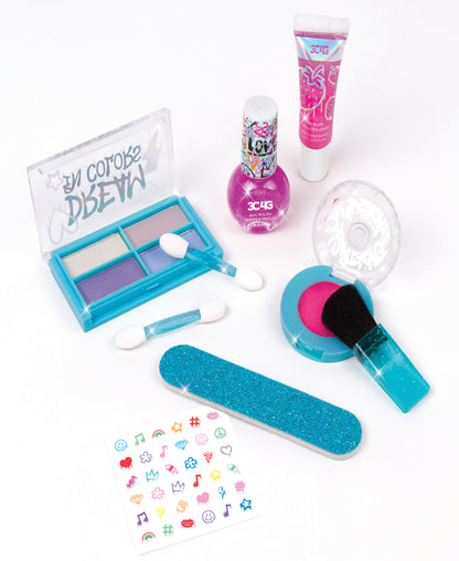 Three Cheers For Girls Graffiti Cosmetic Wardrobe Kit - Vibrant Makeup Set