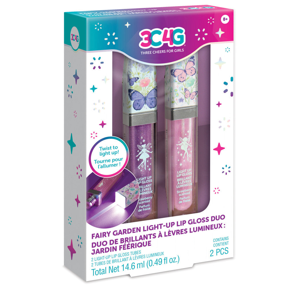 3C4G Fairy Garden Light-Up Lip Gloss Duo - Pink & Lavender