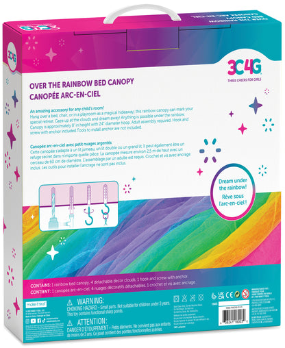 Three Cheers For Girls Rainbow Dreams Bed Canopy