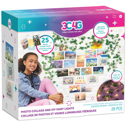 3C4G Ultimate Bedroom Makeover Photo Collage & Ivy Fairy Lights Kit