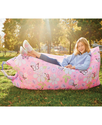 Three Cheers For Girls Butterfly Inflatable Lounge Chair - Pink