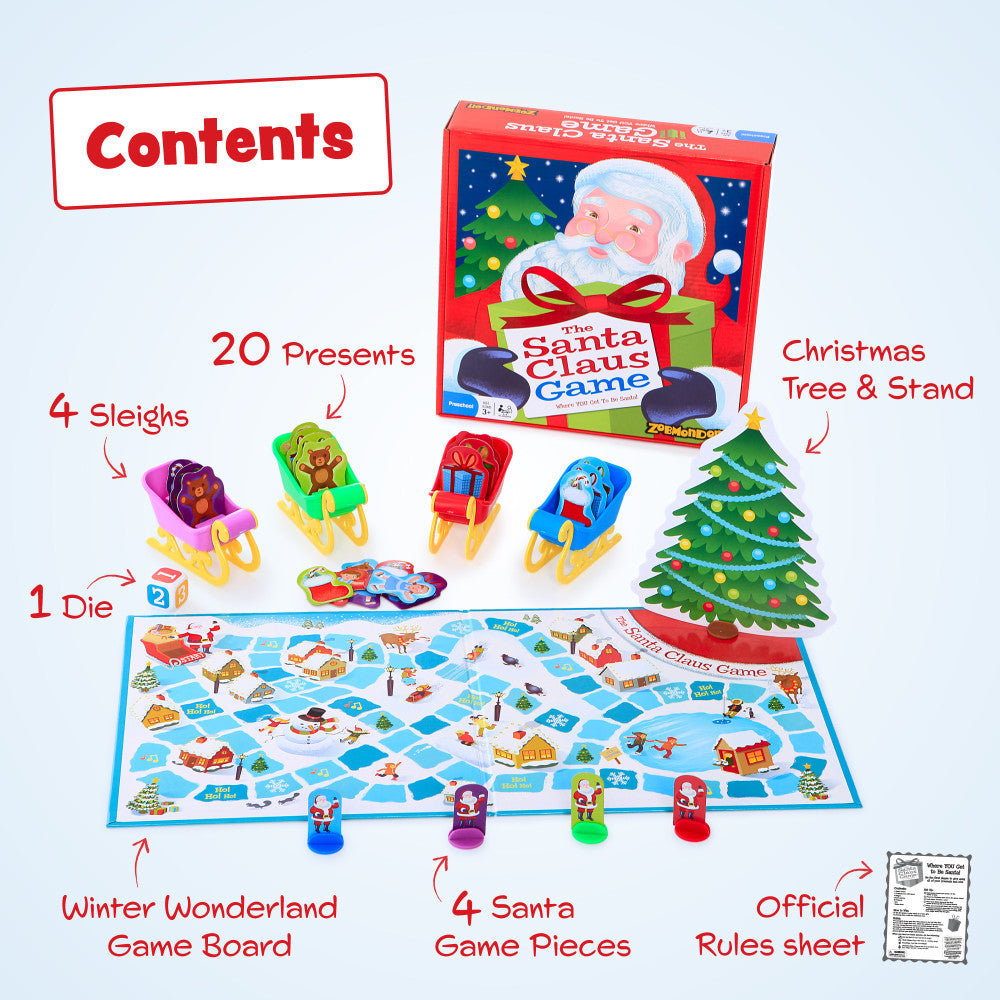 The Santa Claus Game by Zobmondo!! Family Board Game