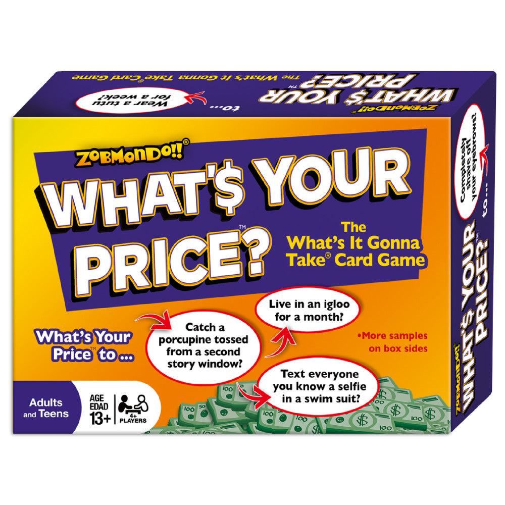 What's Your Price Hilarious Scenario Card Game