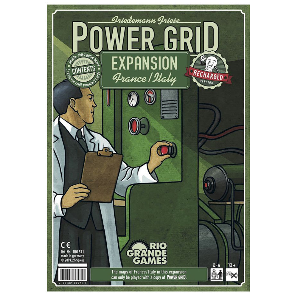 Power Grid Expansion: France & Italy Map Economic Board Game