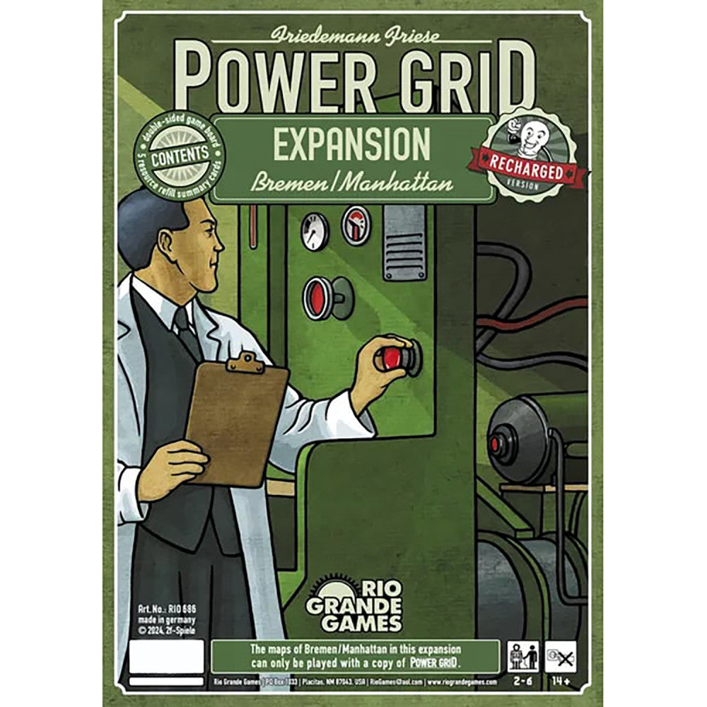 Rio Grande Games: Power Grid Bremen/Manhattan -Strategy Board Game, Ages 14+, 2-6 Players