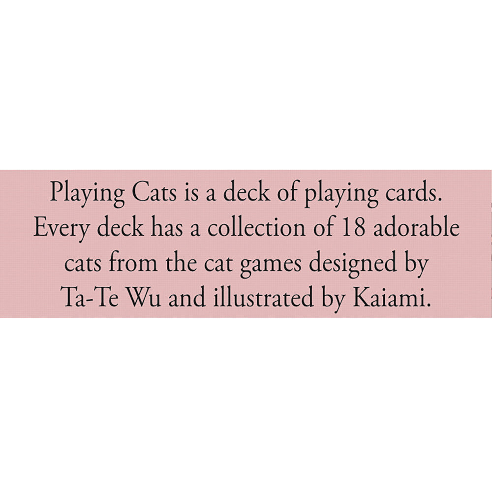 Sunrise Tornado: Playing Cats: Cat Sudoku Paws - Standard Playing Card Deck