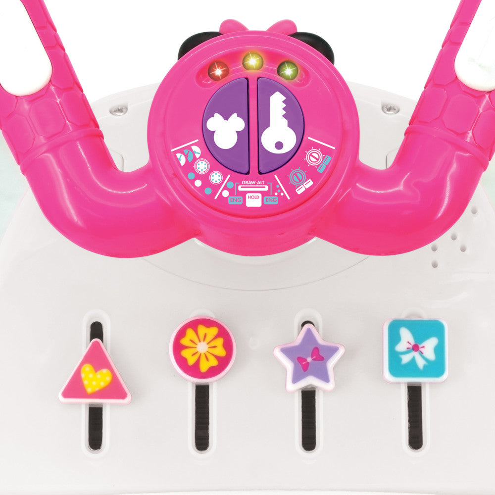 Kiddieland Disney Minnie Mouse Animated Activity Plane - Colorful Lights & Sounds